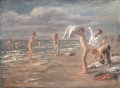 Boys Bathing Max Liebermann German Impressionism Kids